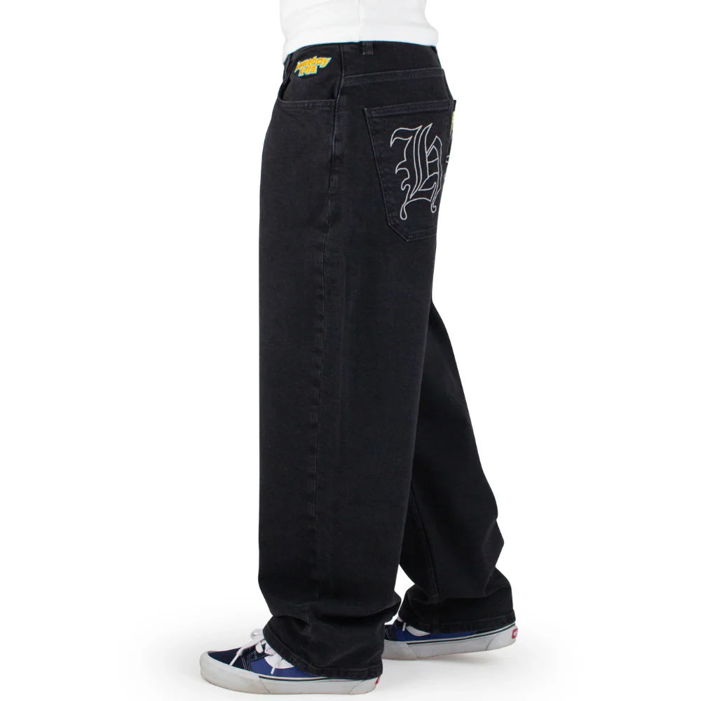 X-Tra Monster Gothic Pants Denim Washed Black - Afbeelding 4