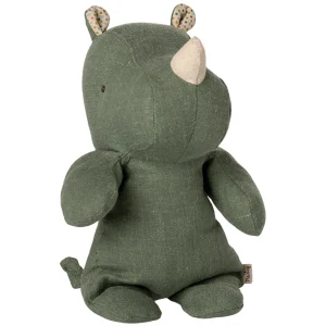 maileg knuffelneushoorn safari friends - sage - 22 cm