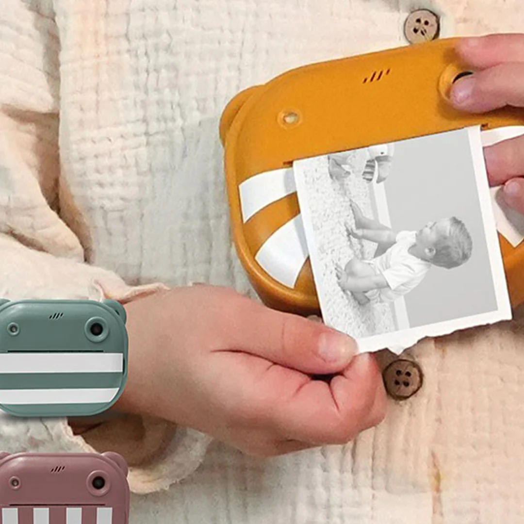 zazu kindercamera met thermische printer - roze - Afbeelding 3